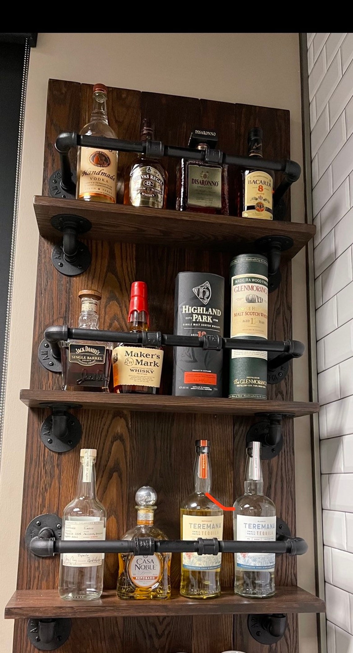 Special Order Whiskey Rack Reclaimed Pallet Wood and Etsy