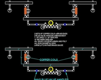 Specialbeställning för Thomas Accordino Steampunk hyllsystem