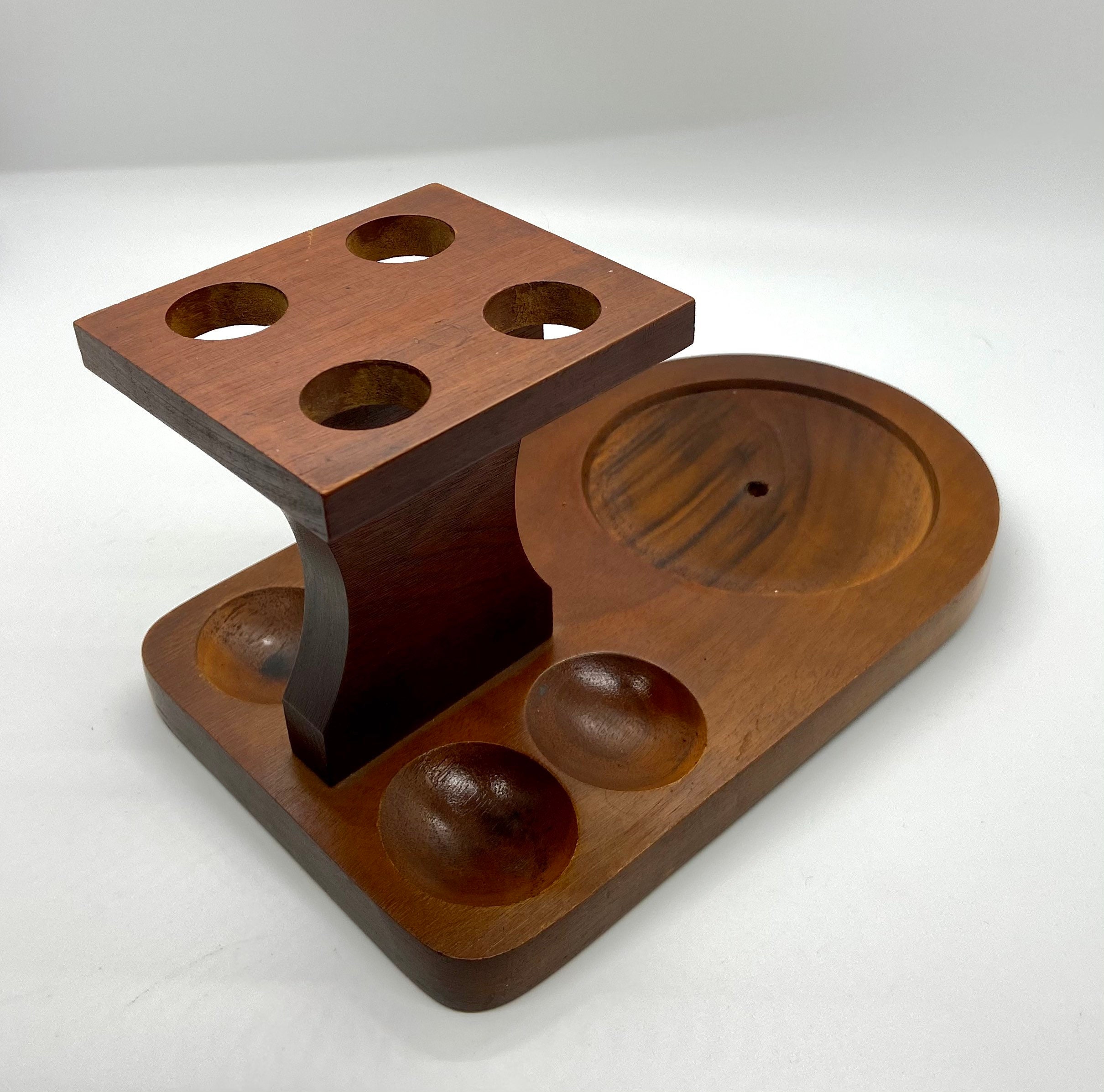 Green Glass Pipe Holder with Pipes Etsy