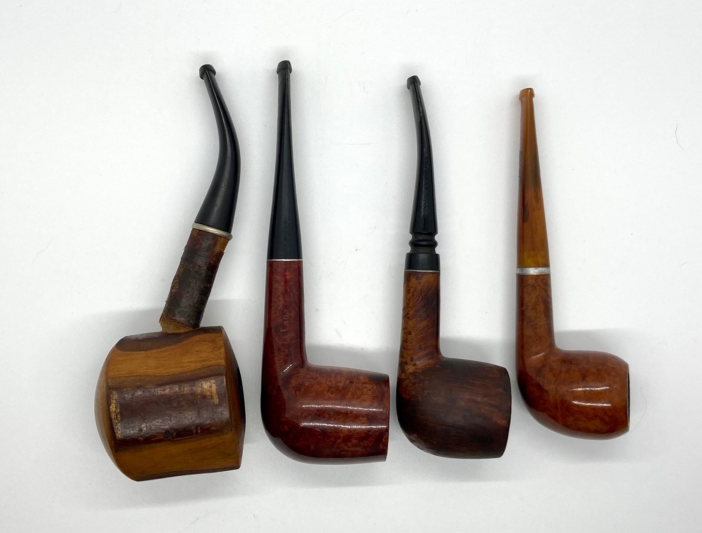 Green Glass Pipe Holder with Pipes Etsy