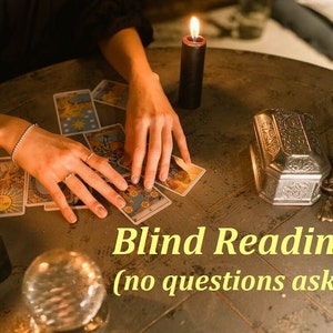 Algemeen blind lezen zonder vragen gesteld Same Day Psychic Tarot Reading met drie kaarten.