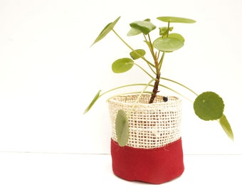 Jute Planter MEDIUM Red