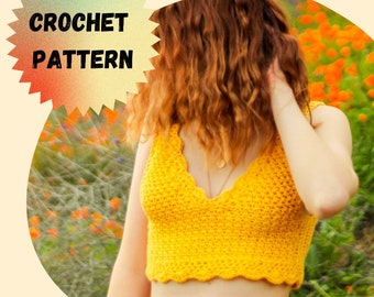 PATTERN/ Victoria Top (English), Intermediate Crochet Pattern