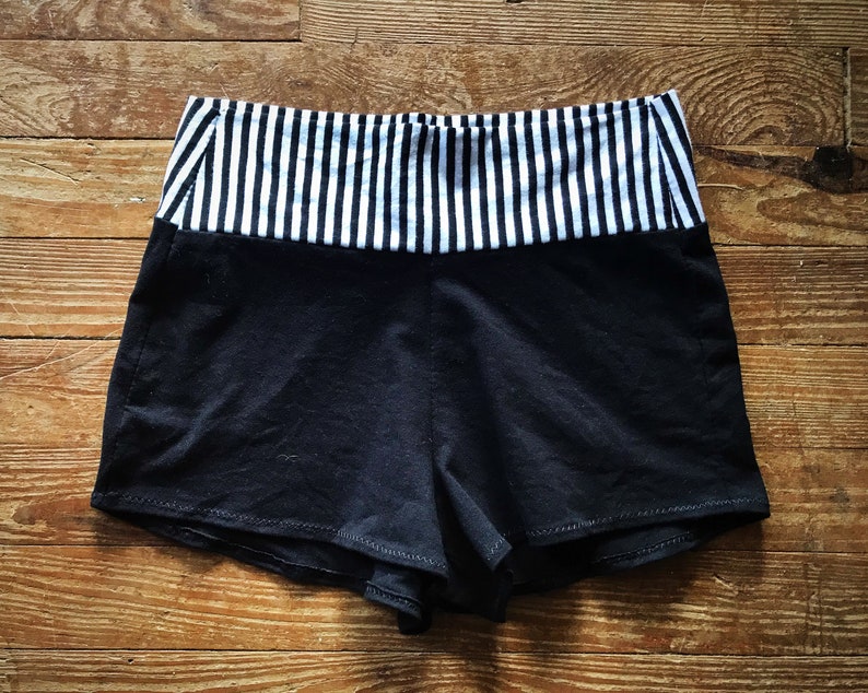 Fire Safe Stretch Cotton Circus Stripe Yoga Shorts Choose your Size