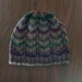 Knit Hat Pattern Chevron Stripe Instruction Adult Unisex Toque Cap Stripe Zig Zag One Skien Project Boho Beanie