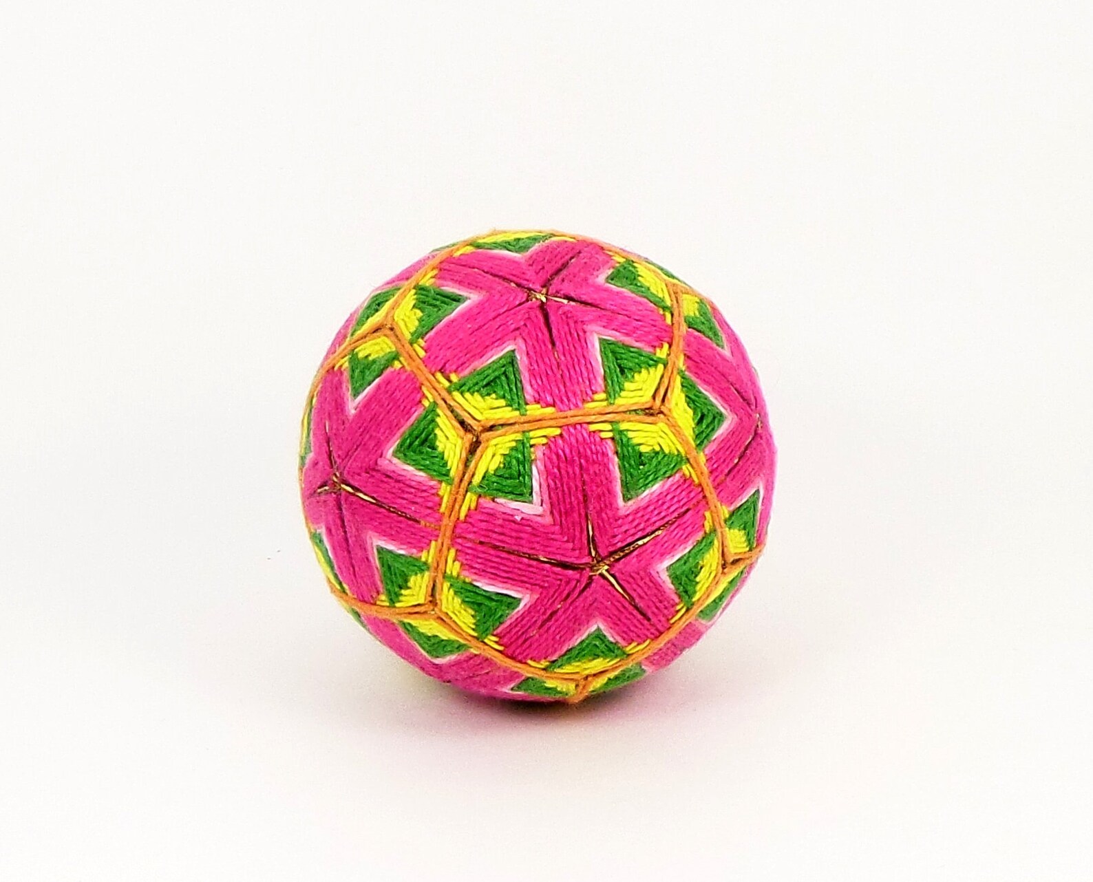 Temari Ball Japanesestyle Japanese Ball Handmade Gift Decor Etsy