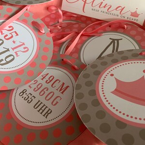 Girlande  (Geburt & Geburtstag), individualisiert, 10 Elemente