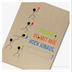 Einladung Kindergeburtstag (6er Pack) KLETTERN