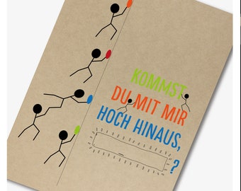 Children's Birthday Party Invitations (Pack of 6) - Climbing