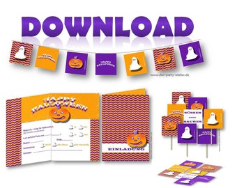 Halloween decoration & game ideas (DIY) - pdf for direct download