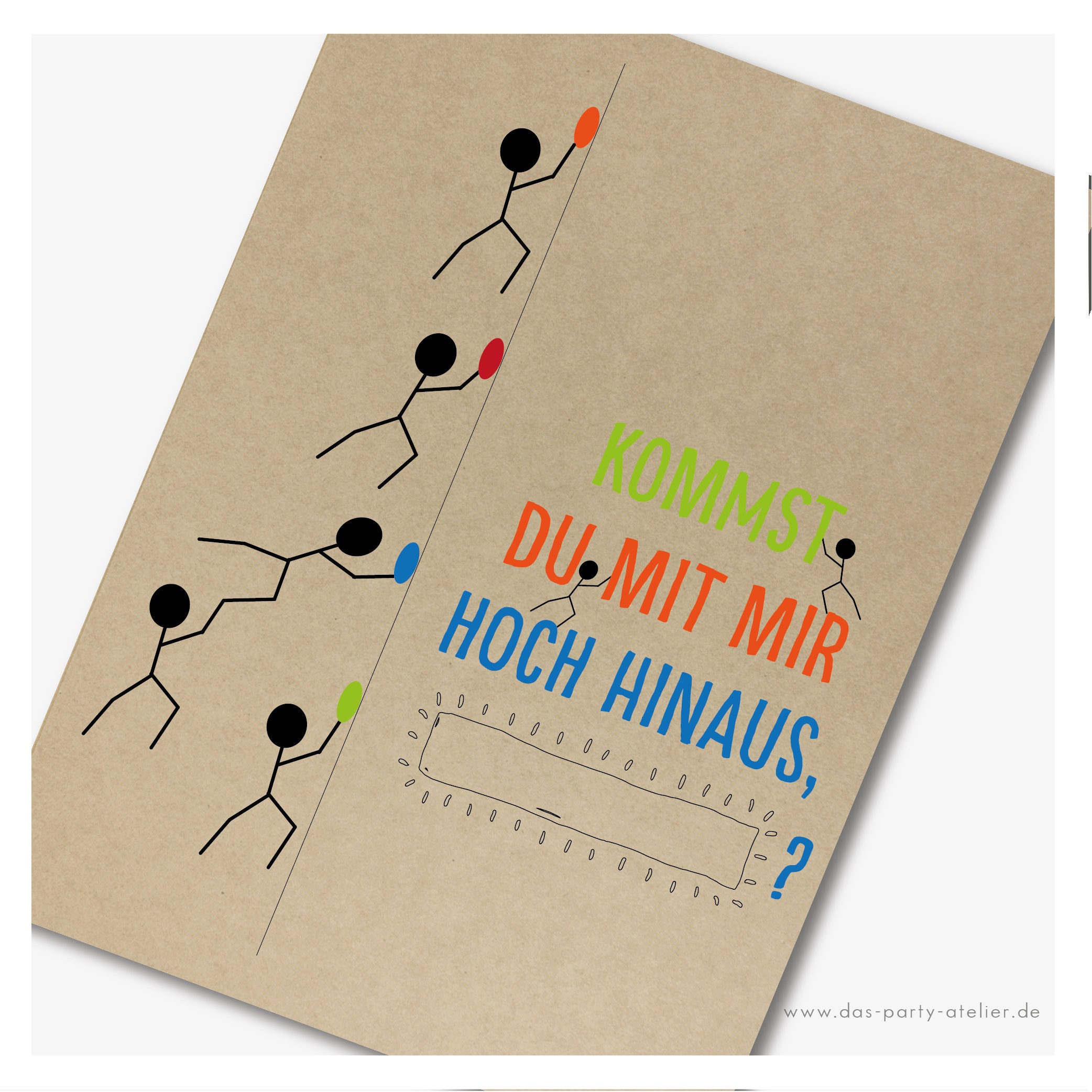 Einladung Kindergeburtstag 6er Pack KLETTERN Etsy.de