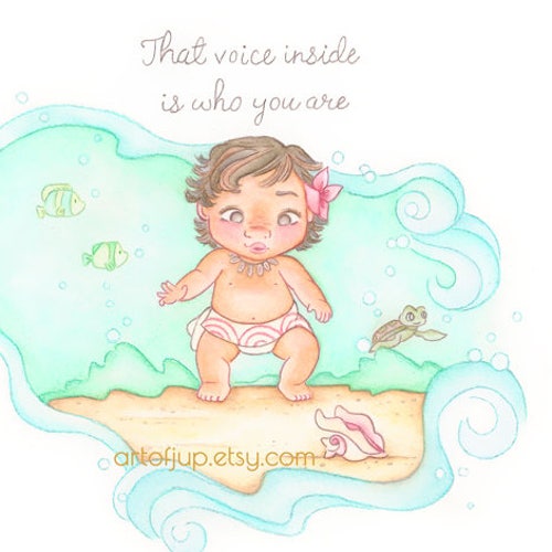 Baby Moana Art Print Disney Home Decor Nursery Wall Art Etsy Baby Moana Art Print Disney Home Decor Nursery Wall Art Etsy