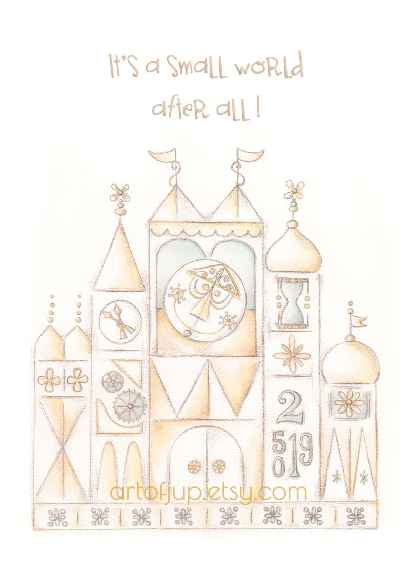 Disney It S A Small World Clock Tower Art Prints Etsy Disney It S A Small World Clock Tower Art Prints Etsy