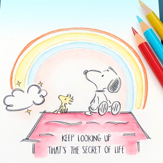 Snoopy And Woodstock Art Print Watercolour Vintage Home Etsy Snoopy And Woodstock Art Print Watercolour Vintage Home Etsy