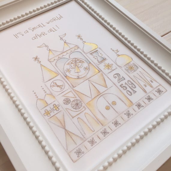 Disney It S A Small World Clock Tower Art Prints Etsy