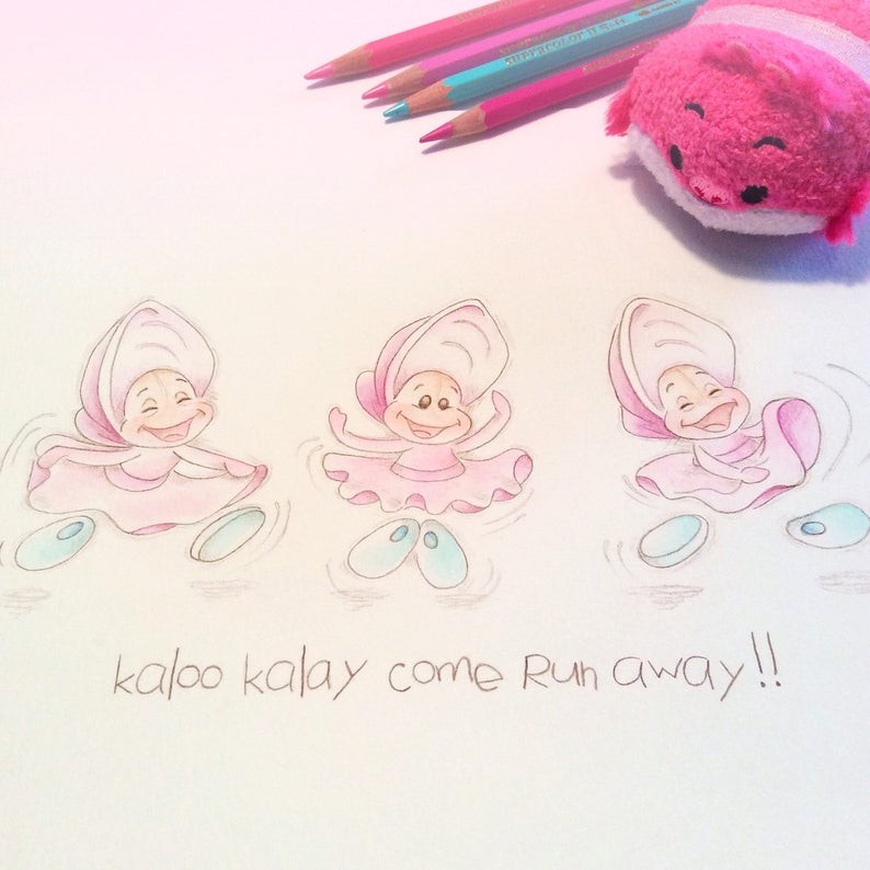 Curious Oysters Alice in Wonderland Little Oysters Print - Etsy