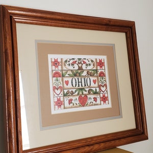 Vintage Ohio Country Art Print // Ohio Pride
