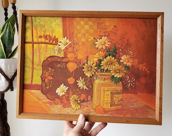 Vintage Floral Embroidery // Daisies // French // Sunflowers // Orange Floral // Embroidery Kit // Creative Circle // No. 328