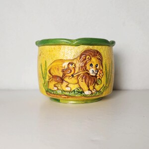 Ardco Lion Planter // Retro Jungle