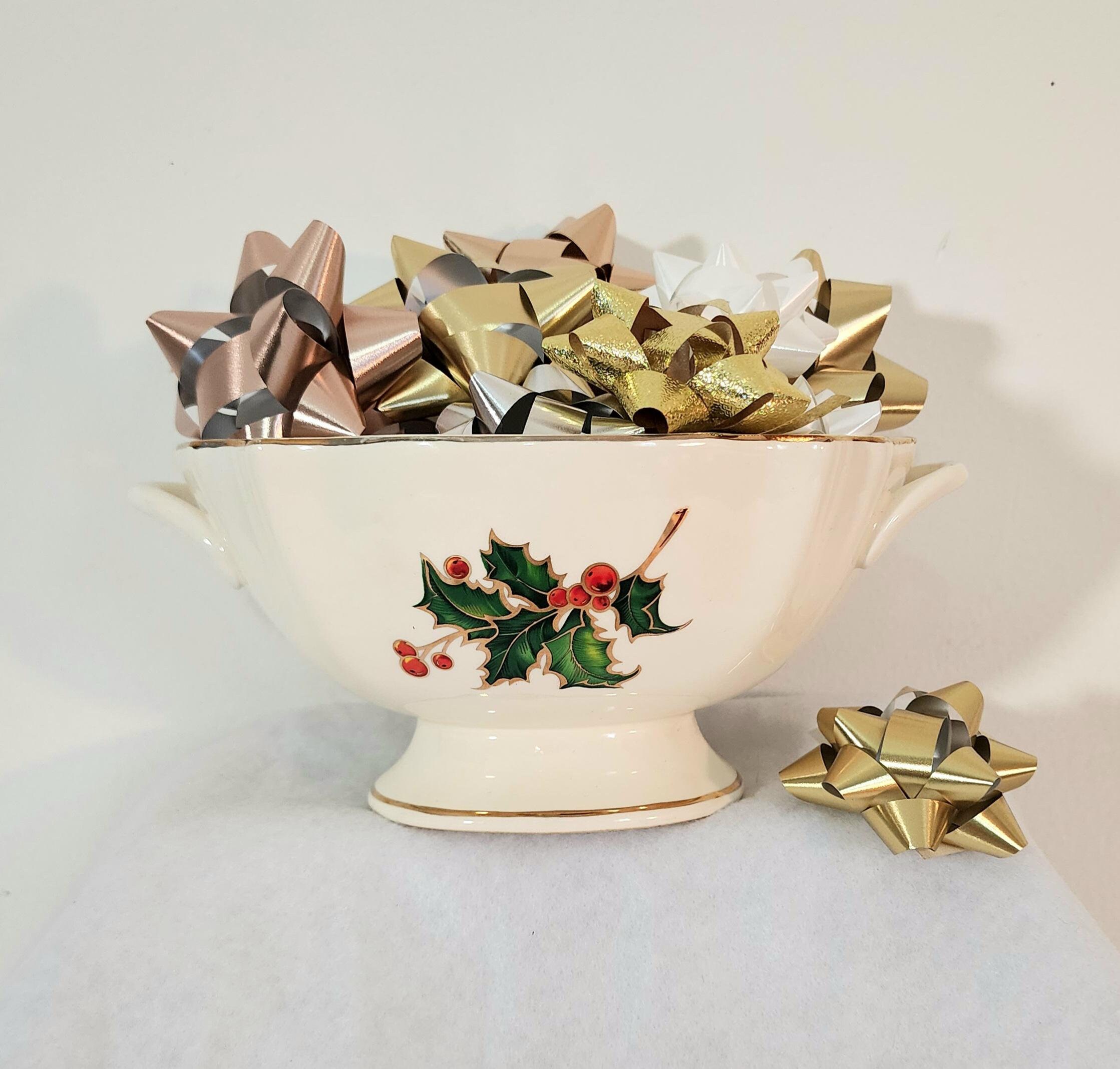 VTG セラミック クリスマス そり センターピース 花瓶 (Teleflora 製