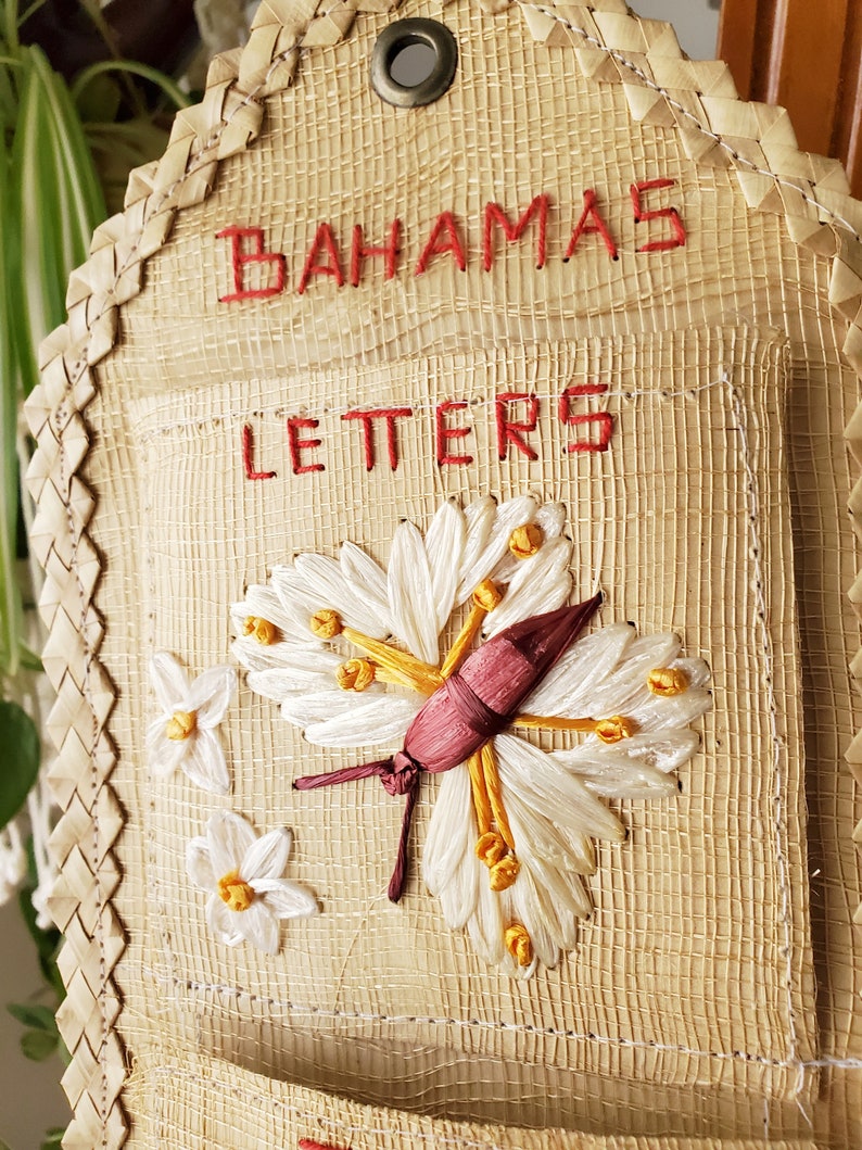 Vintage Bahamas Letter Holder With Butterflies - Etsy