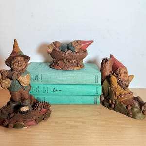 Three Clark Gnome Figurines
