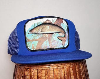 VTG Trout Trucker Hat w/ Padded Patch