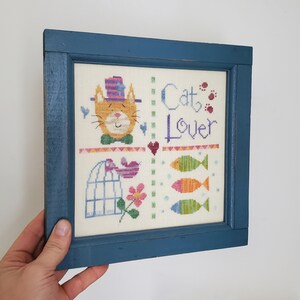 Vintage Cat Lover Embroidery
