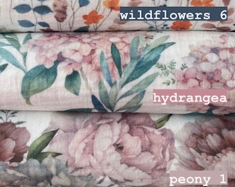 Crinkle Double Gauze Cotton Fabric, Double Gauze Baby Cotton Muslin, Floral Double Gauze