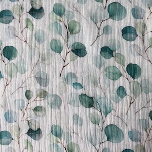 Double gauze fabric digital printed, muslin fabric, double gauze fabric by the half yard, gaze de coton au metre, bio musselin stoff image 10
