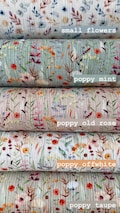 Cotton Double Gauze By Half Yard, Cotton Muslin Crinkle, Floral Printed Lightweight Fabric product logo