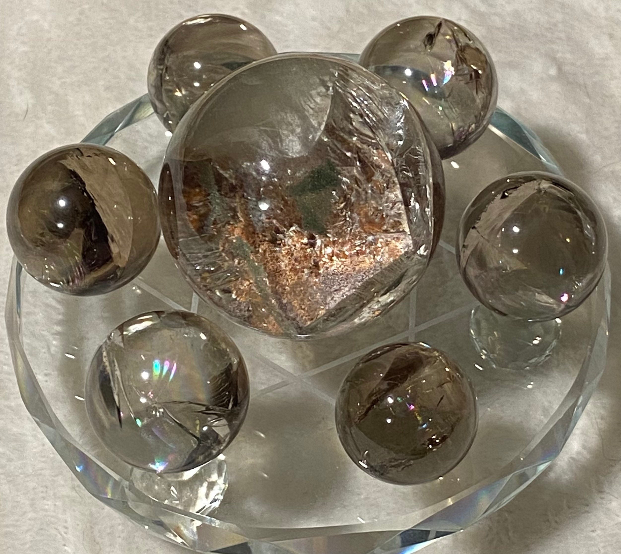 Garden quartz spheres Crystal spheres Crystals Crystals Etsy