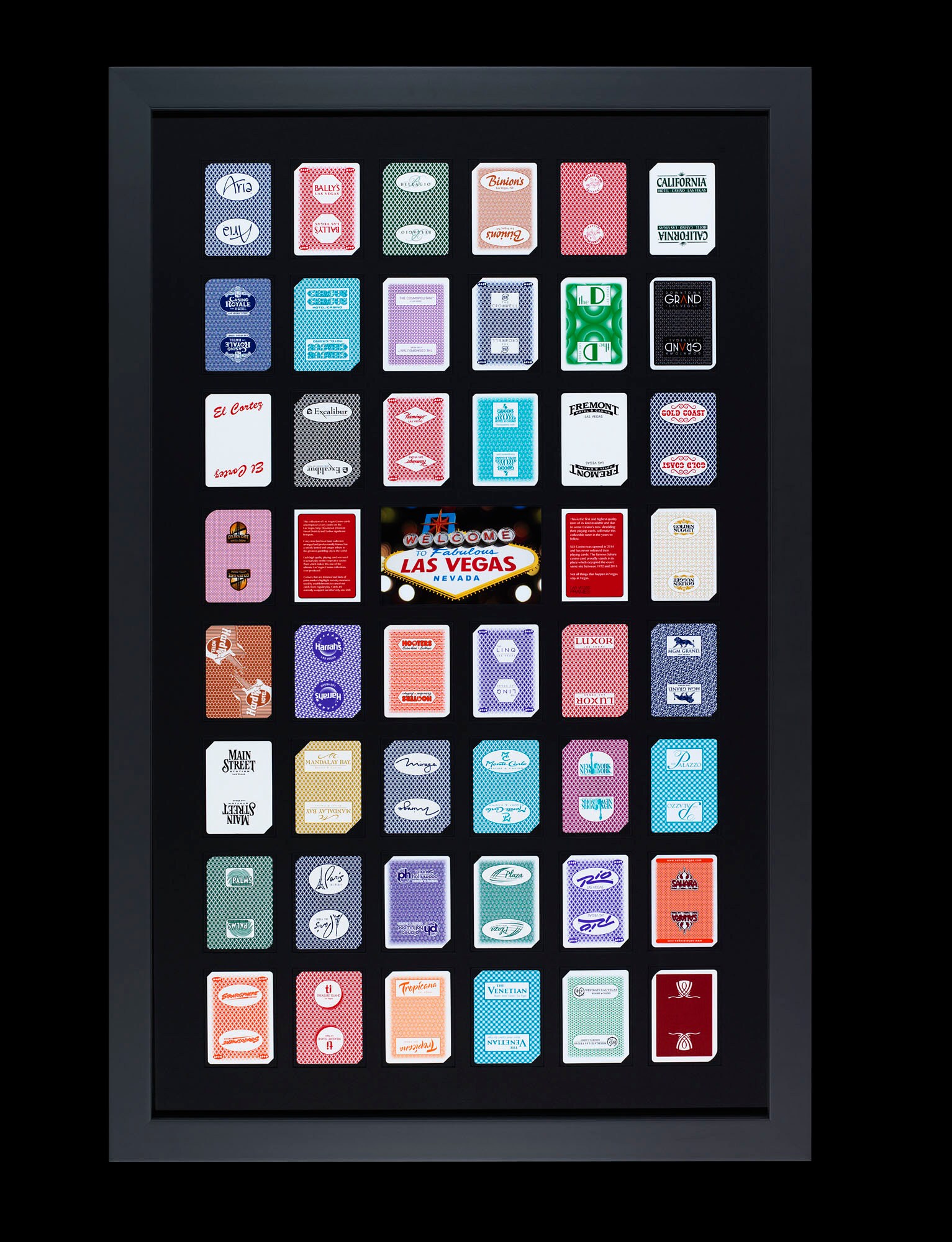 Complete Framed Las Vegas Casino Collection ALL - Etsy