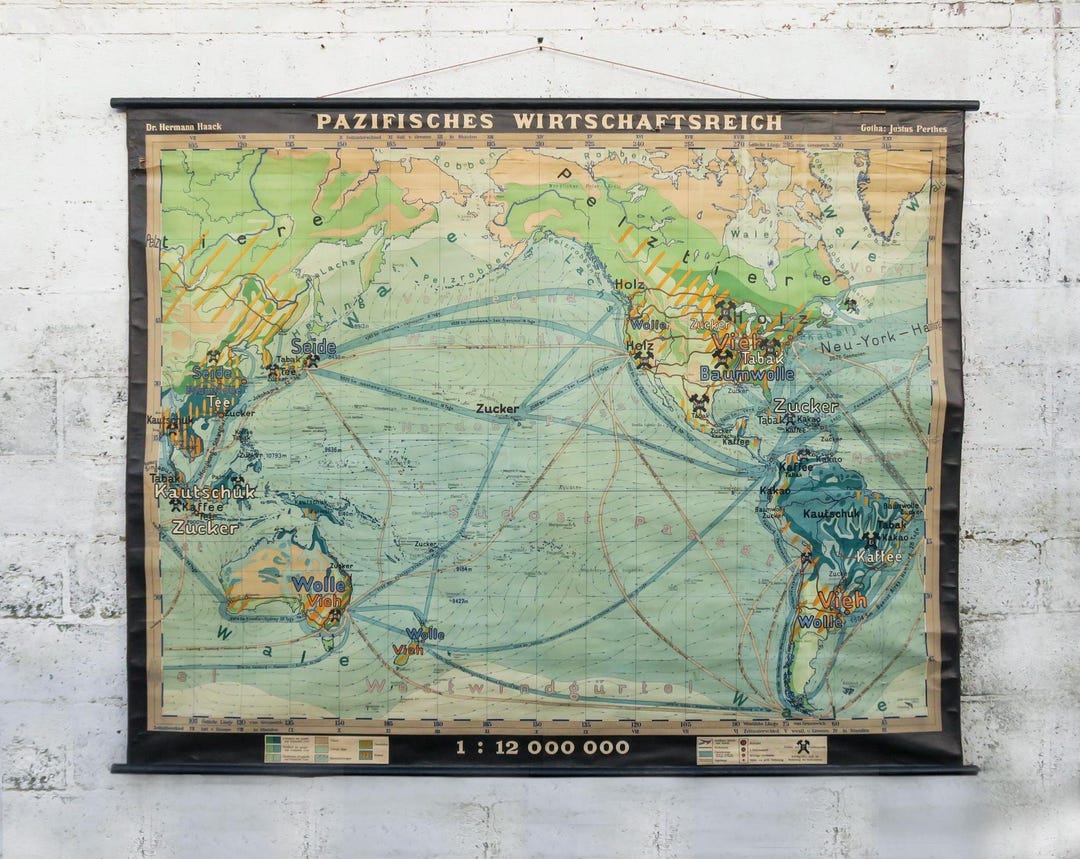 オリジナル ミッドセンチュリー ラージ 巨大 ヴィンテージ ドイツ 教育