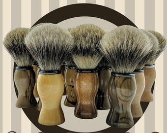 Badger Bristle Shaving Brush made from Tasmanian Timber.