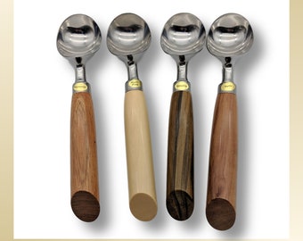 Ice Cream Scoop with Tasmanian Timber Handle. Huon Pine, Blackwood, Sassafras, or Myrtle.