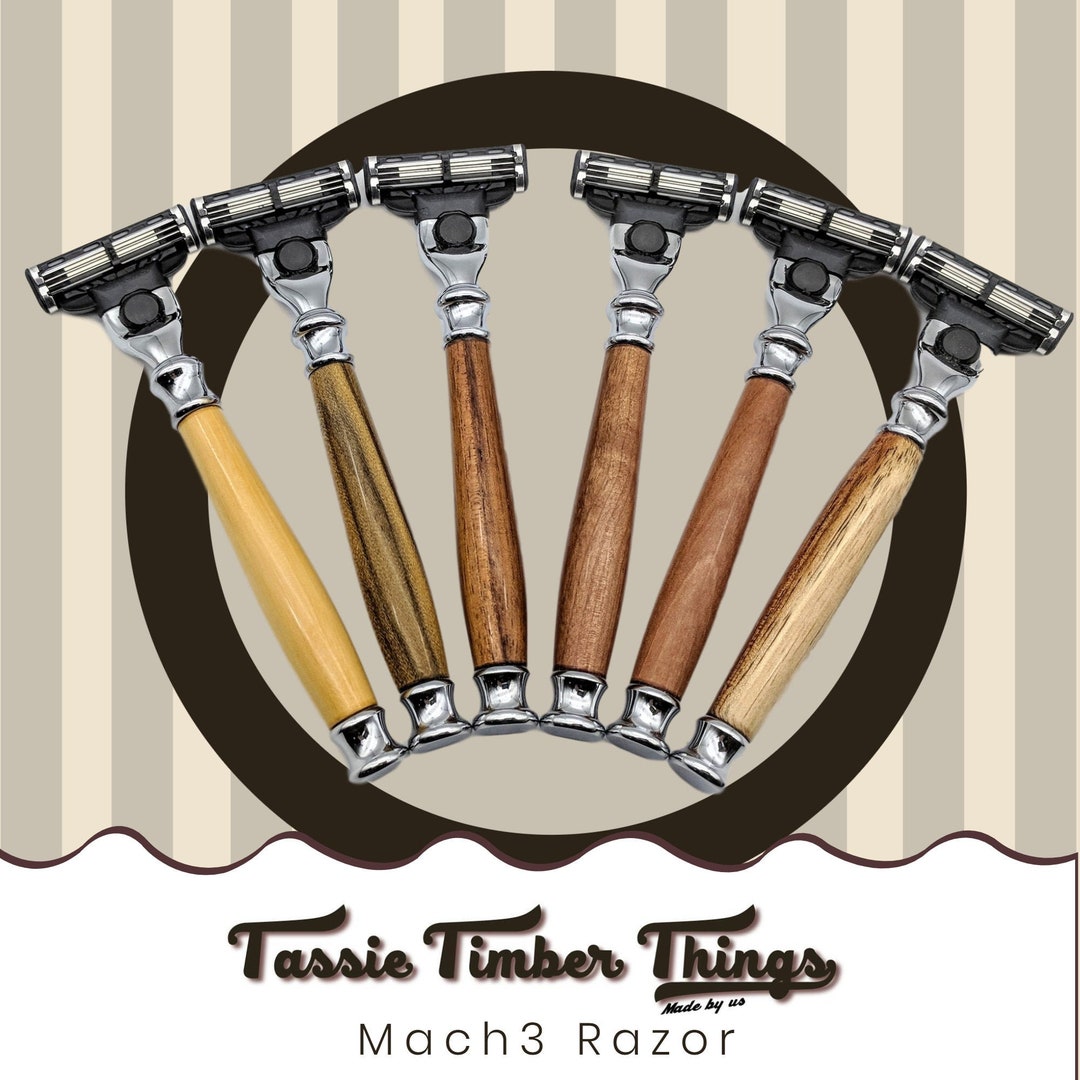 Mahc Razor Mach 3 Razor With Tasmanian Timber Handles - Etsy