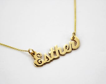 Gold Name Pendant Etsy Gold Name Pendant Etsy