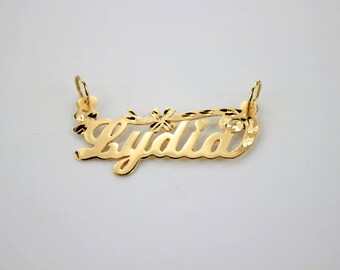 Gold Name Pendant Etsy Gold Name Pendant Etsy