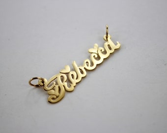Gold Name Pendant Etsy Gold Name Pendant Etsy