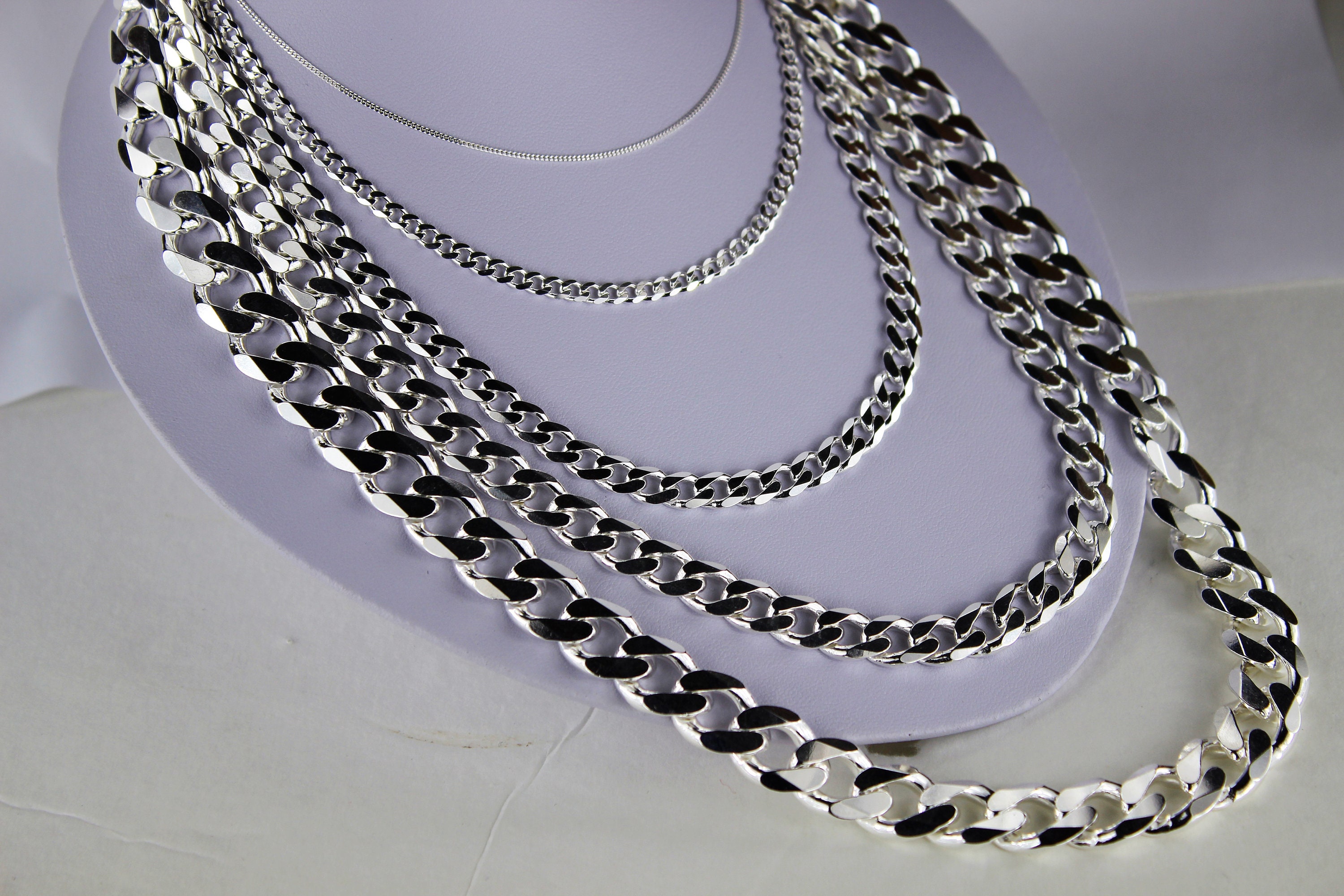 925 Sterling Silver Cuban Link Chain 