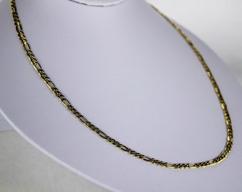 10k Gold Figaro Link Italian Neck Chain 