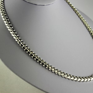 Authentic 925 STERLING SILVER Miami Cuban Link Chain for Everyone 7mm 7&quot;-36&quot;