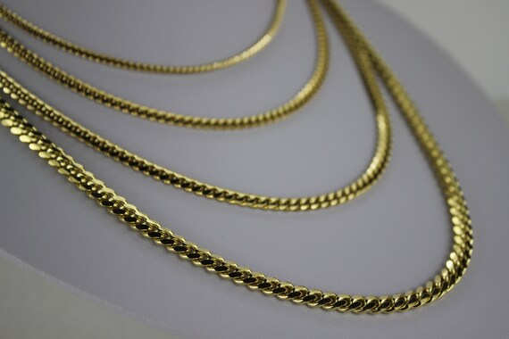Nuragold 14K Solid Yellow Gold 3.5mm Diamond Cut Rope Chain Necklace For Men 18-30 Inches