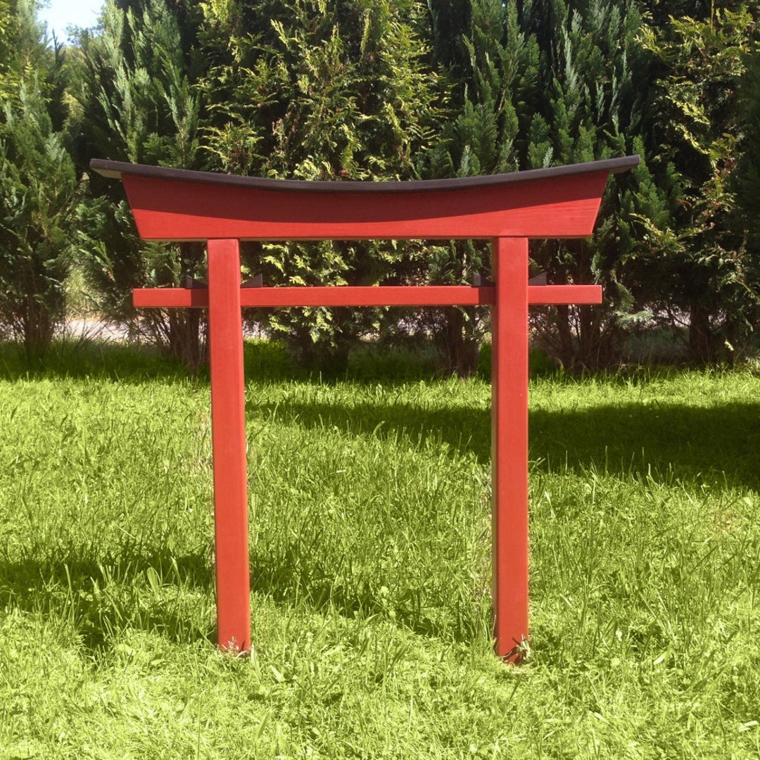 Torii Jardín Japonés Arco de Madera Puerta de Arco Madera Feng Shui Buda  Asia, Alto 100 cm, Ancho 100 cm, Rojo. N° 021 - Etsy México, image size:1080x1080