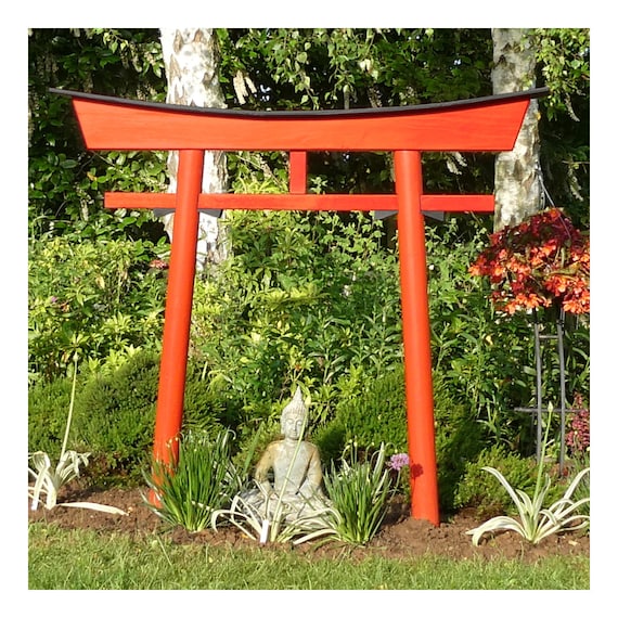 Japanese Garden Torii Arch, Wooden Gateway, Gate, Wood, Feng Shui