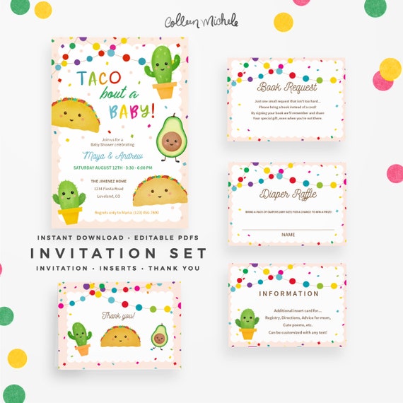 etsy taco bout a baby