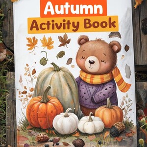 Autumn Activity Book for Kids | Fun Fall-Themed Coloring and Puzzle Pages | Digital Download