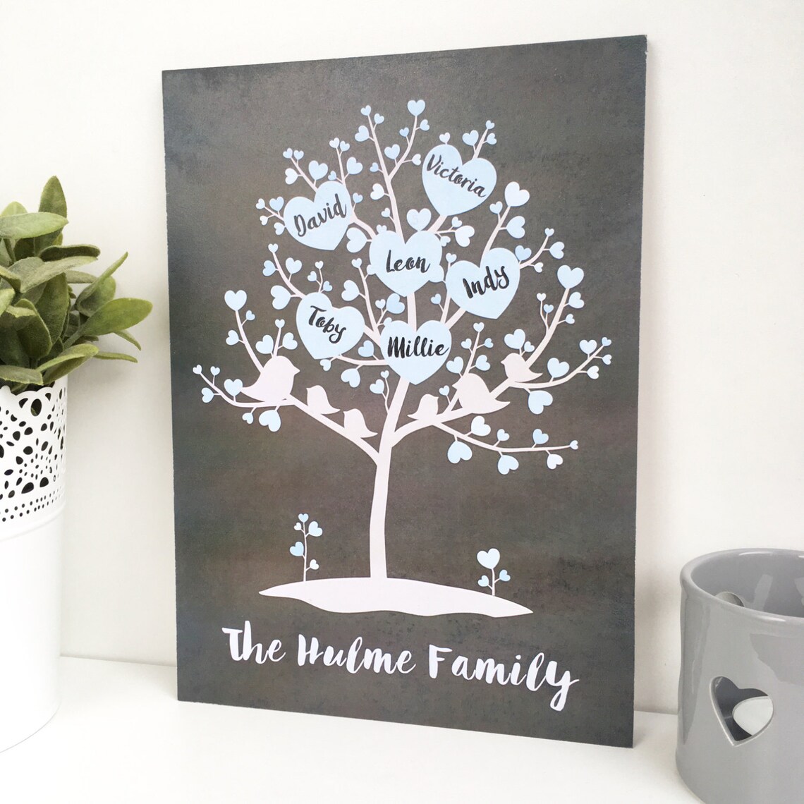 Personalised Family Tree Plaque, Family Tree Sign, Family Tree Gift ...