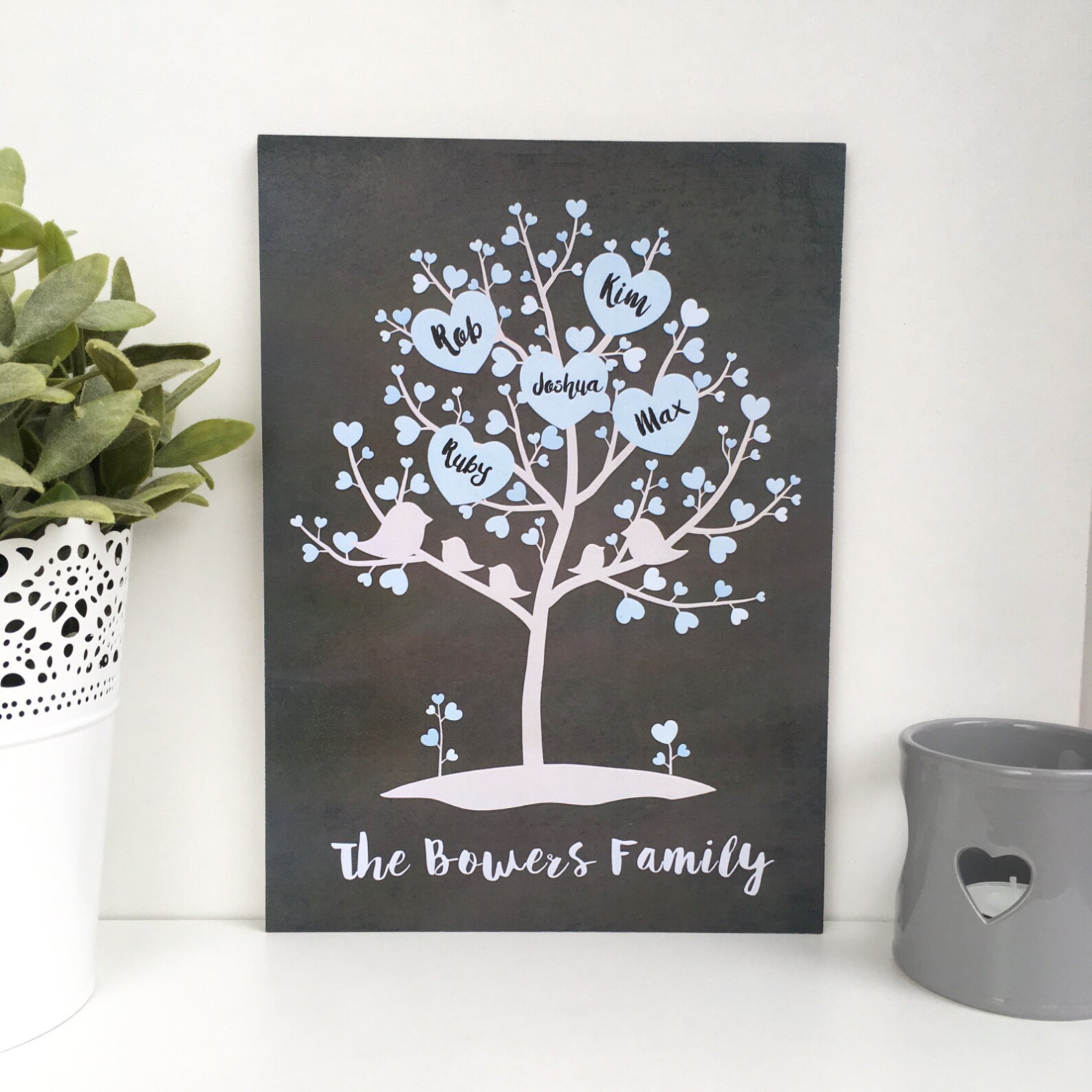 Personalised Family Tree Plaque, Family Tree Sign, Family Tree Gift ...